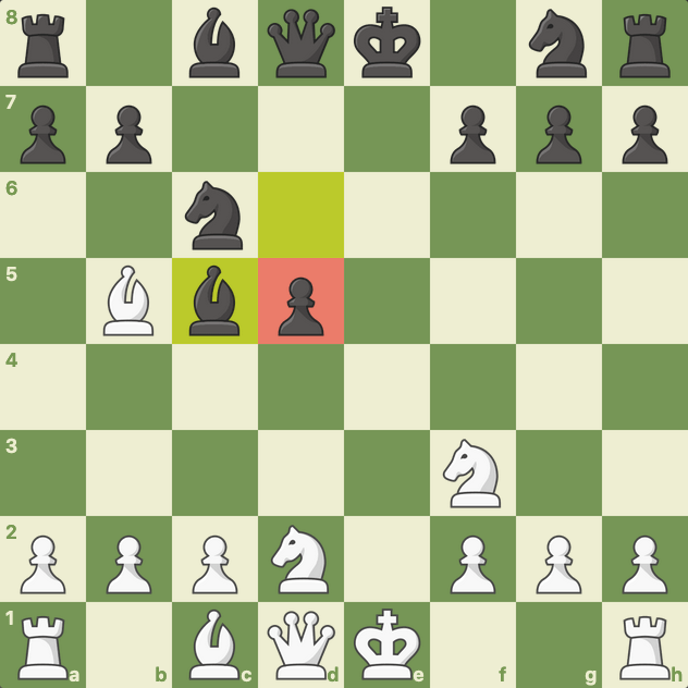 Figure 1: an example of an Isolated Queen's Pawn position